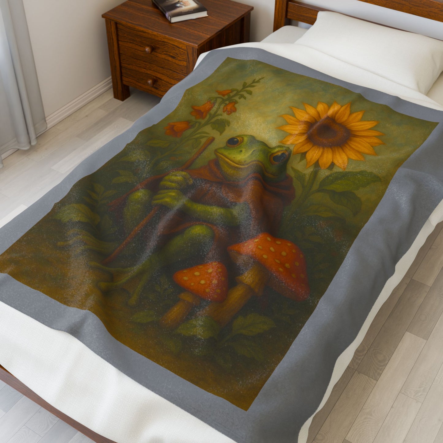 17.64 Cozy Frog & Sunflower