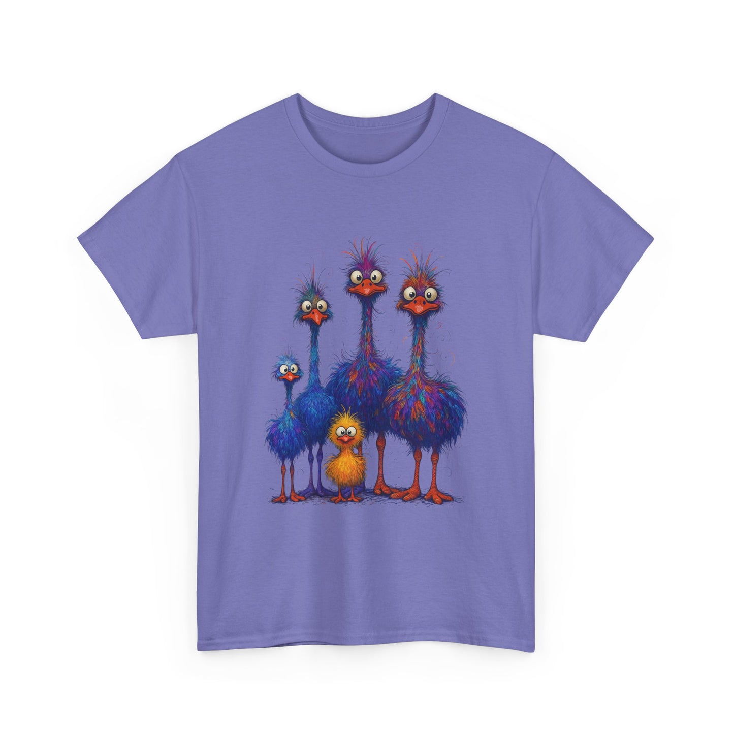 38 Adult Colorful Quirky Emu Family