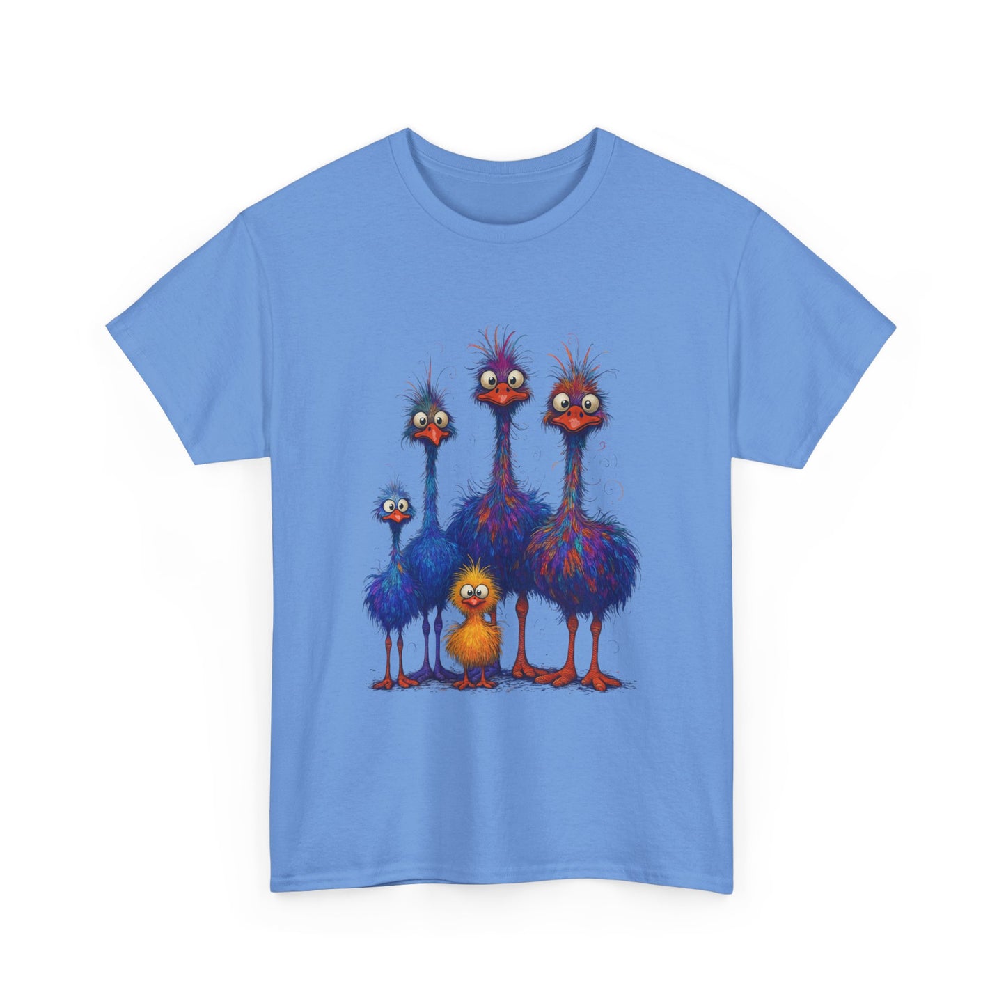 38 Adult Colorful Quirky Emu Family