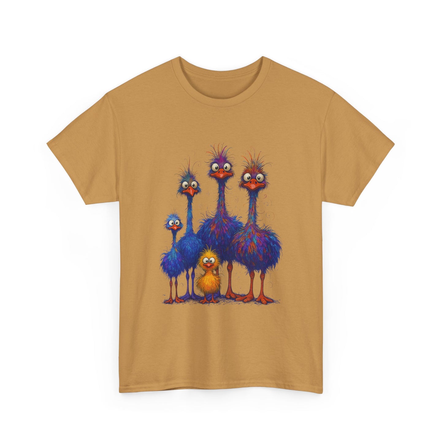 38 Adult Colorful Quirky Emu Family