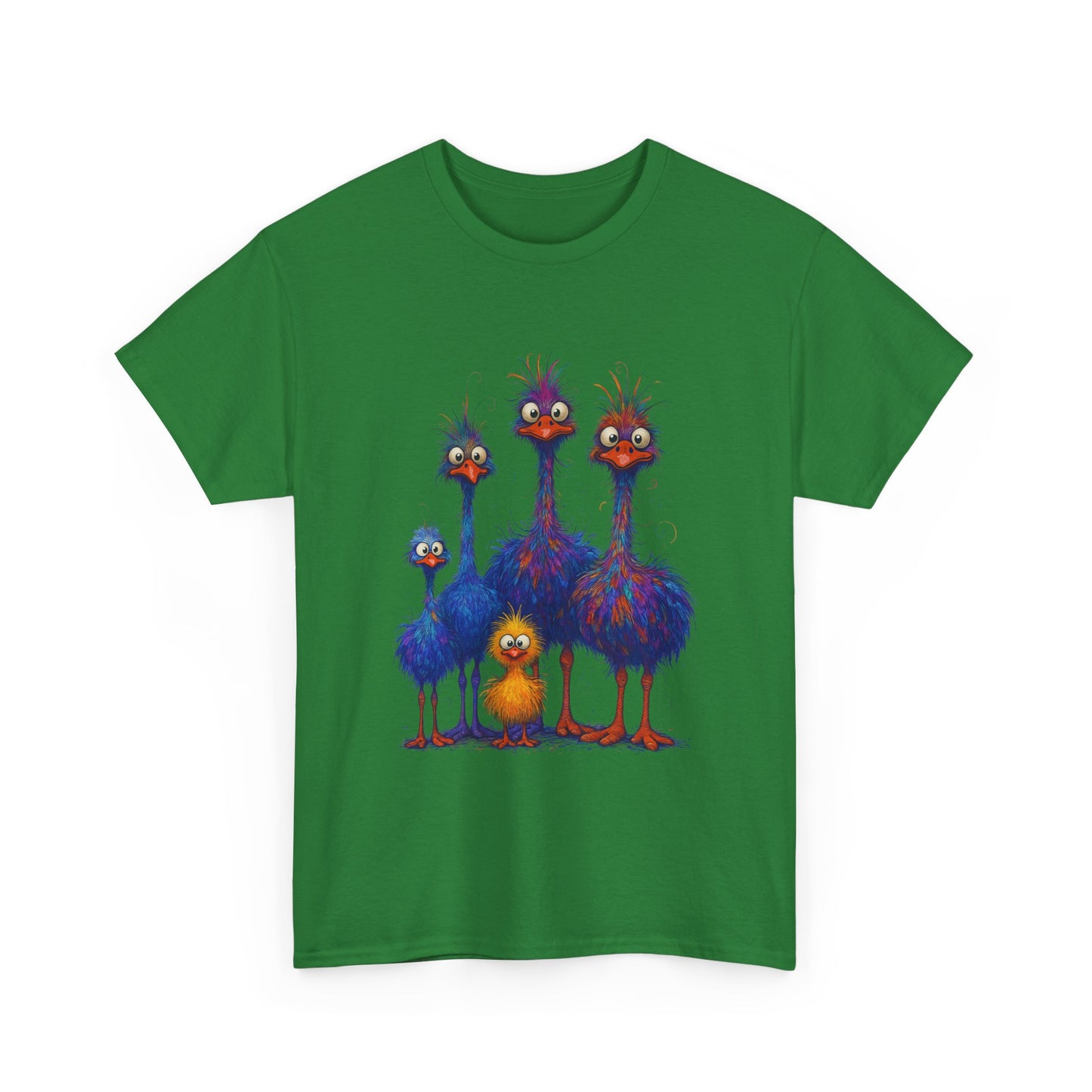 38 Adult Colorful Quirky Emu Family