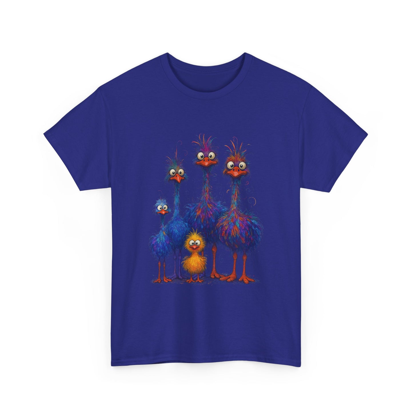38 Adult Colorful Quirky Emu Family