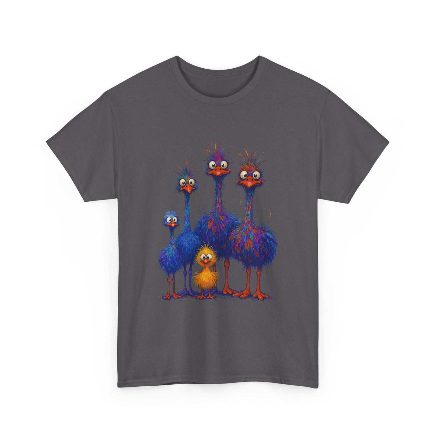 38 Adult Colorful Quirky Emu Family