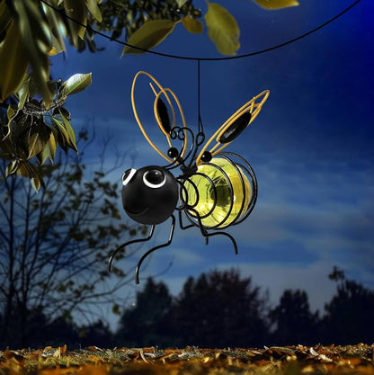 17.61 Outdoor Hanging Bee Solar Light