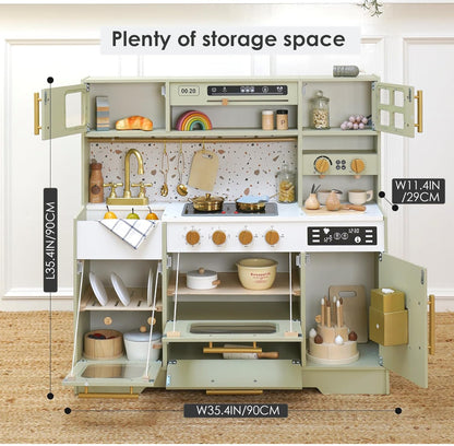 17.66 Wooden Play Kitchen Set
